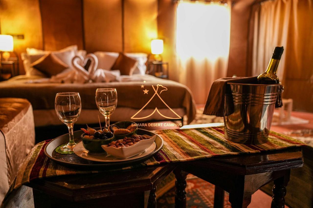 Sahara Desert Camping - Luxury Desert Camp Merzouga แอรฟูด ภายนอก รูปภาพ